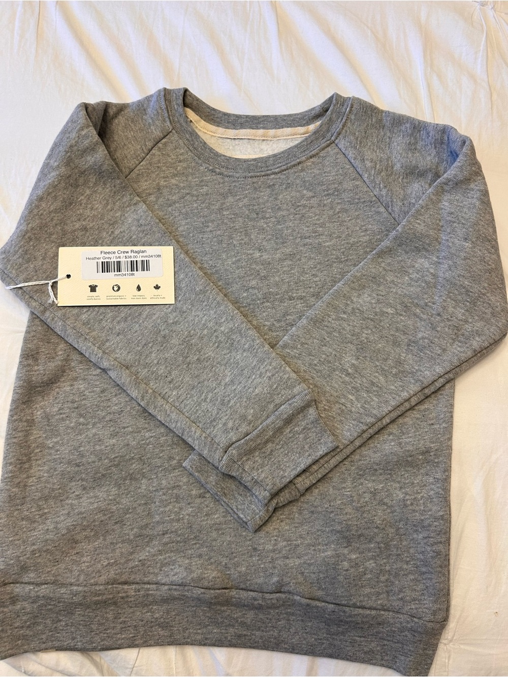 Kids mini mioche Gray Crewneck Sweatshirt -